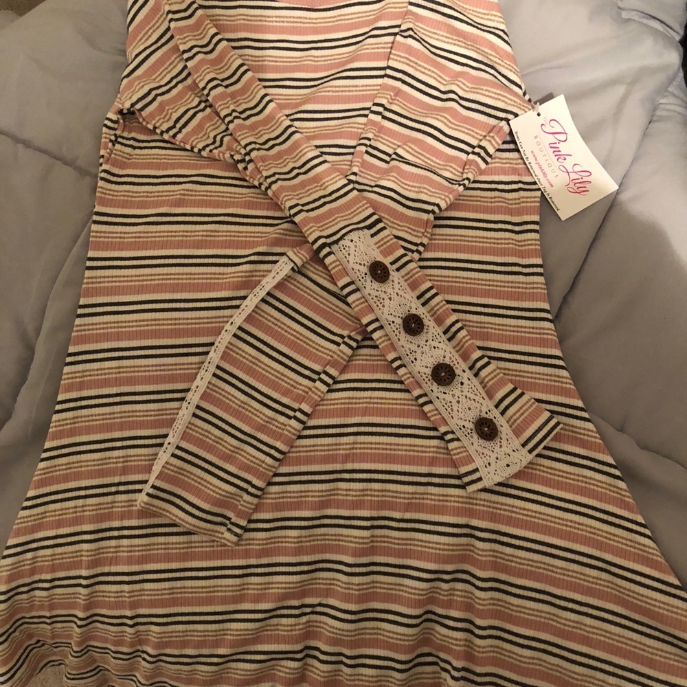 Pink Lilly BNWT Striped Tunic
